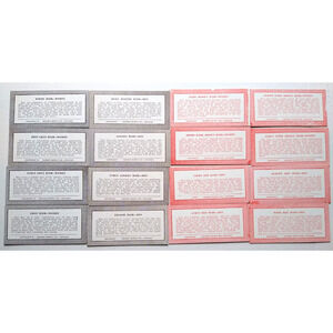 16 Horoscope Fortune Teller Penny Arcade Game Machine Cards Exhibit Hair Color